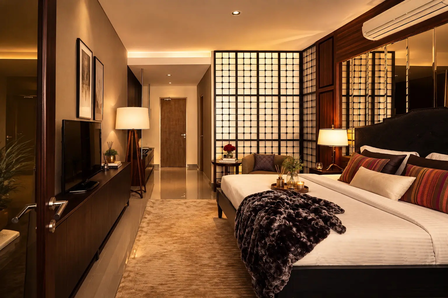 Skysuites SOHO Upper Floor Bedroom